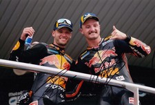 Jack Miller and Brad Binder Hand Signed Red Bull KTM 12x8 Photo MotoGP 2023