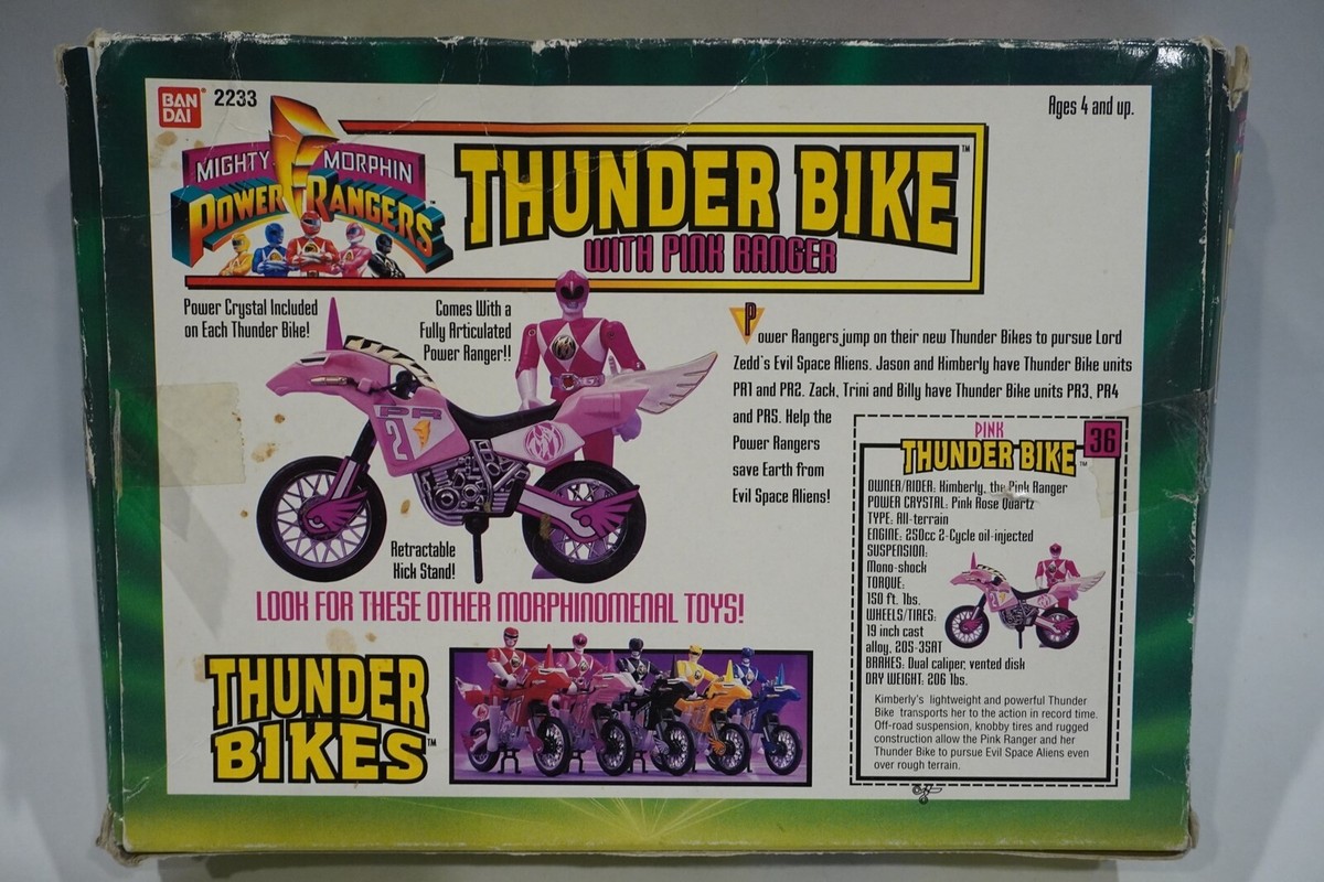 Thunder Bike with Red Ranger, POWER RANGERS, BANDAI 2231 Fondo