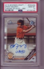 2019 1st Bowman Chrome Draft GRANT MCCRAY Refractor Auto RC /499 PSA 10 GEM MINT