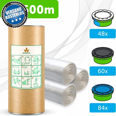 SONESTA 600M ECO Nachfüllfolie Für Windeltwister Windeleimer Kompatibel Mit Tommee Tippe