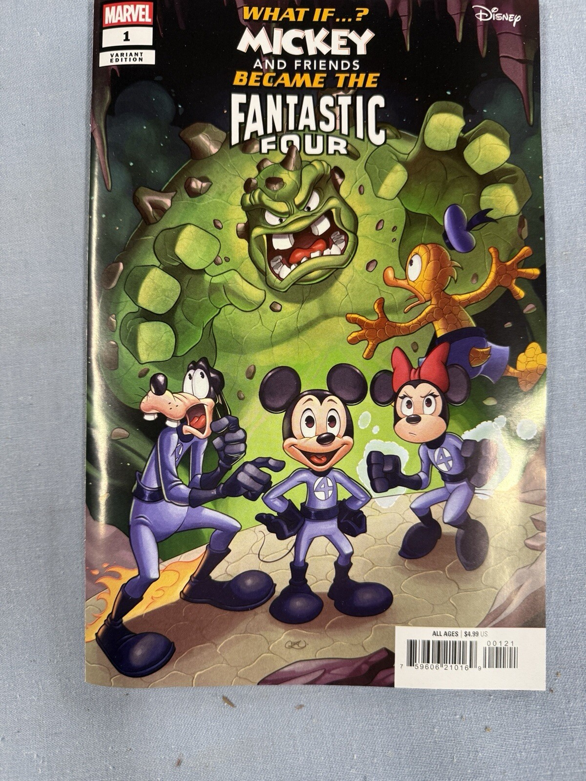 Marvel Comics WHAT IF MICKEY & FRIENDS BECAME FANTASTIC FOUR #1 Disney Zullo Var