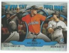 Miami Marlins 2019 Bowman Chrome Insert Talent Pipeline