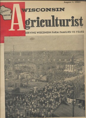 Wisconsin Agriculturist Aug 1964 COUNTY FAIR KEWANEE MACHINERY AD beautiful ads
