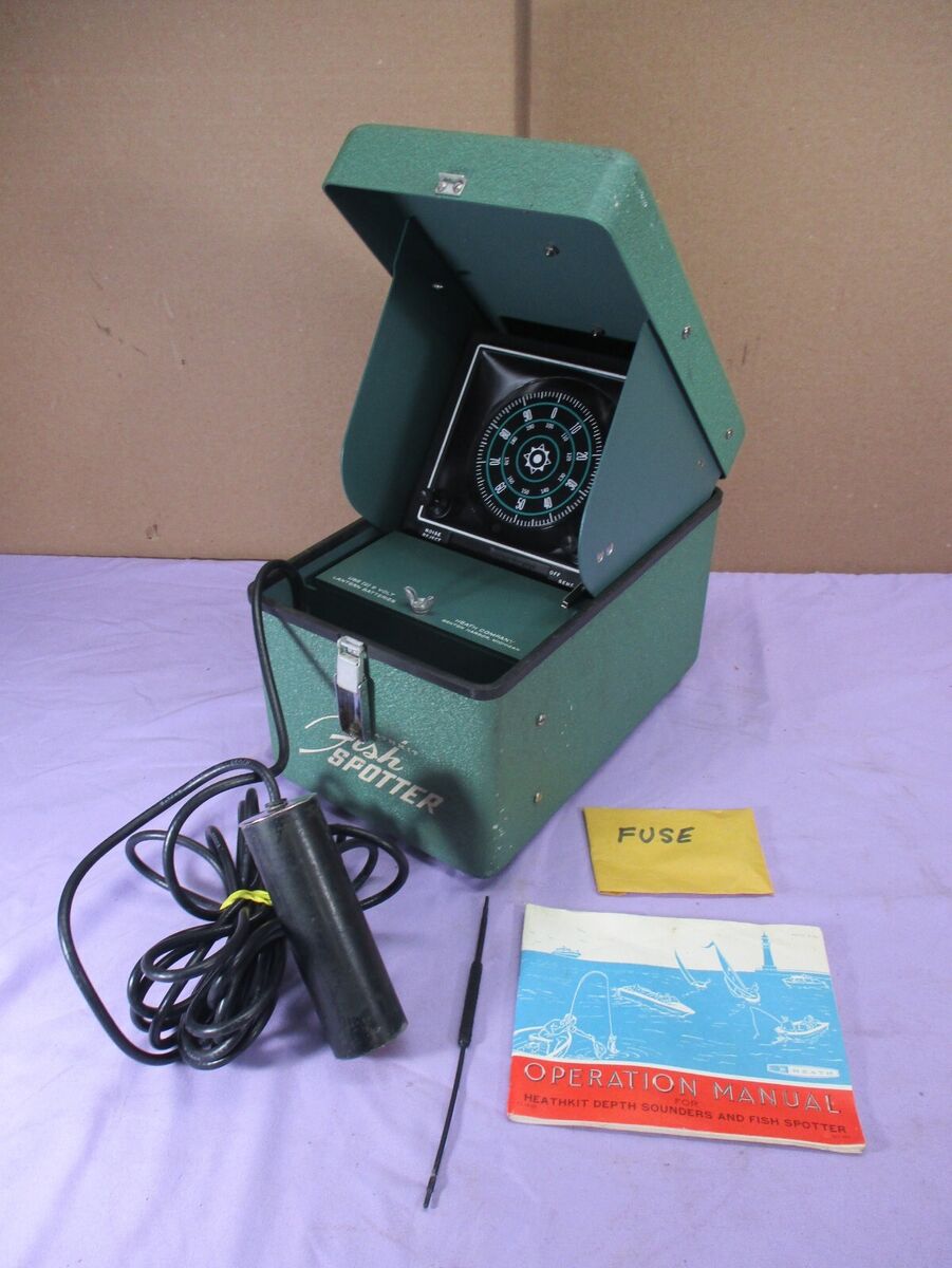Vintage Portable Fish Finder Heath Kit Fish Spotter with Vintage Portable Fish Finder Heath Kit Fish Spotter with