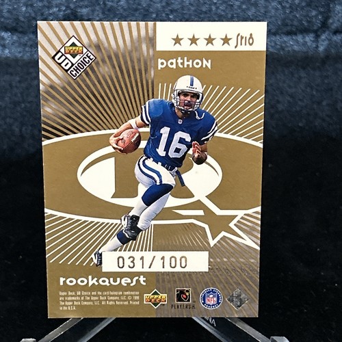 1998 UD Choice Mark Brunell / Pathon Starquest Rookquest Gold # 31/100 - Picture 6 of 10