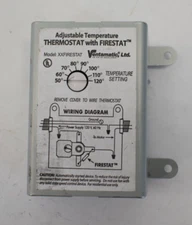 Ventamatic Adjustable Temperature Thermostat w Firestat XXFIRESTAT Switch