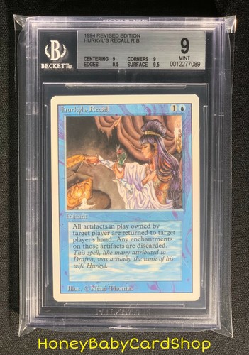 MTG 3rd Edition Revised 1994 Hurkyl's Recall BGS 9.0Q++ (Quad++) Mint Old School - Picture 6 of 6