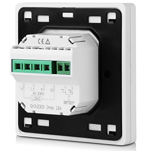 SM-PC®, Digital Thermostat Raumthermostat Fußbodenheizung Wandheizung LED wei... - Bild 4 von 4