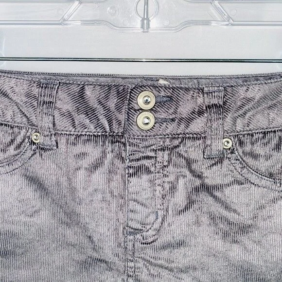 Falda corta Limited Too para niñas gris pana informal uso diario 10 Foto 2 de 4