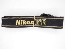 Nikon F6 Black / Gold Genuine Camera Neck Strap
