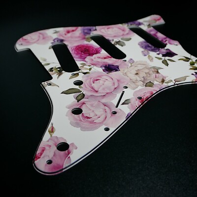 Fender Strat Schlagbrett   Floral #16   Custom Pickguard   Grafik   Stormguitar
