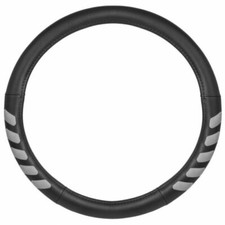 Cat Ultrasport Faux Black Leather Truck Steering Wheel Cover Durable And Co...