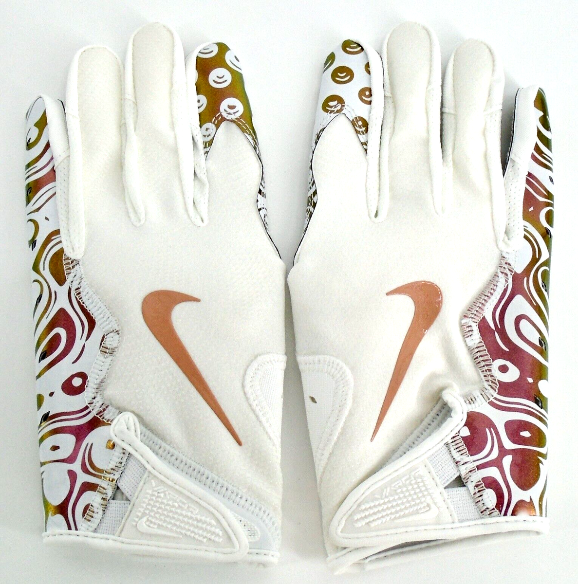 Nike Vapor Jet 8.0 Football Gloves Men's Large White/Lt Matter