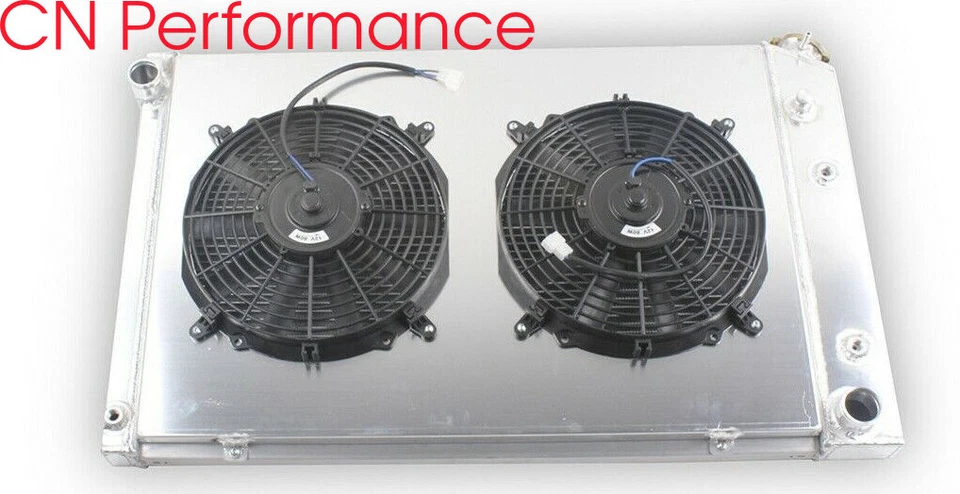 Ventilador de cubierta de radiador de 3 filas para camioneta Chevy C/K C10 C20 C30 K10 K20 K30 1973-1987 Foto 3 de 4