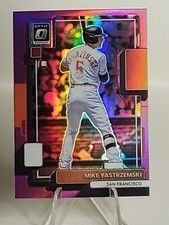 2022 Donruss Optic Mike Yastrzemski Pink Parallel Prizm  #115 Giants