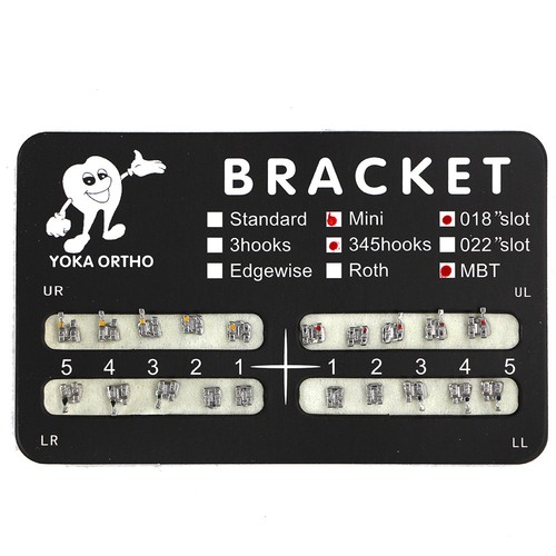 10 Packs Dental Orthodontic Black Board Mental Bracket Brace 20Pcs/Pack 8 Sizes - 第 21/31 張圖片