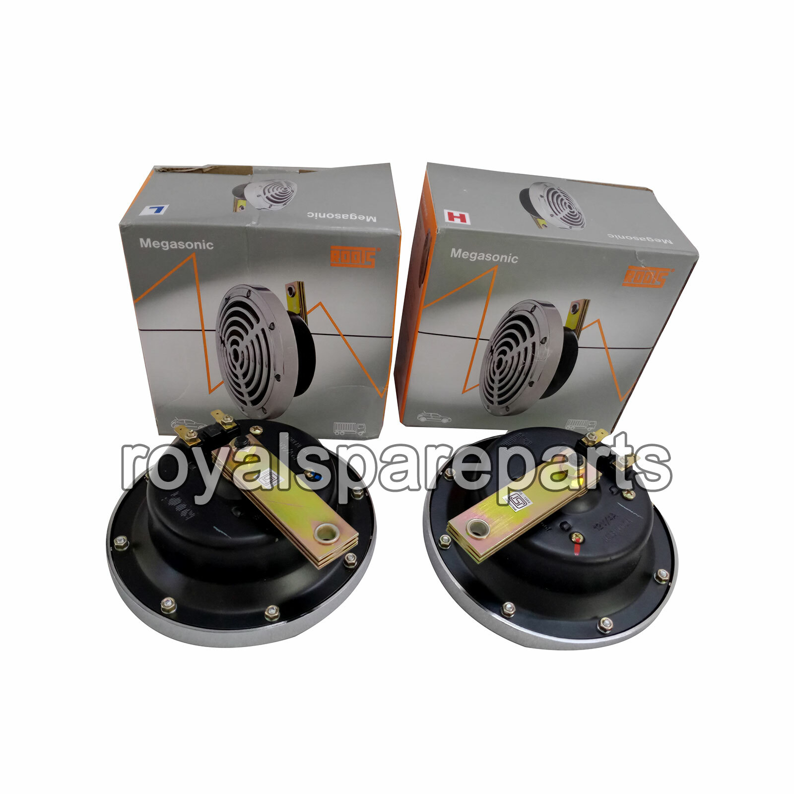 Roots Megasonic Horn High Low Tone 12V Horn Universal Fit eBay