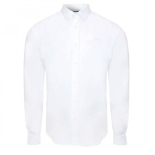 Threadbare Olly L/S Cotton Stretch White Shir...