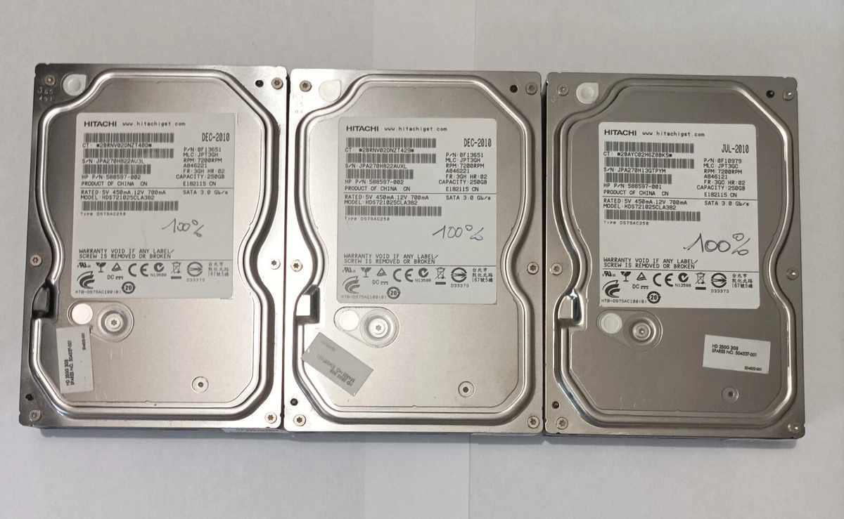 Disque Dur Hitachi 0F10629 2To 7200 Tr/min SATA II 3,5" - Occasion