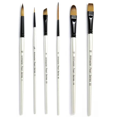 Artmaster PEARL Synthetic Watercolour Paint Brush Range, Single Brushes