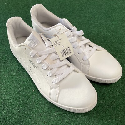 PUMA Women's Smash WNS Perf Metallic Sneaker White-Silver US - Main Image