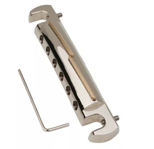 Faber Tonebar TBWC-59-NG-BR TBWCNG Wraparound Aluminum Tailpiece Brass Saddles 3320-0