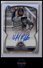 2023 Bowman Chrome #CPA-VP Vincent Perozo Chrome Prospect Refractor Auto #/499