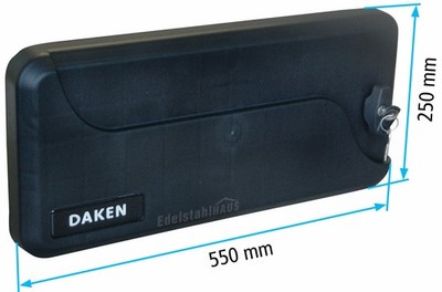 Daken Blackit 1  -  Ersatzdeckel komplett für Daken Deichselbox B23-1