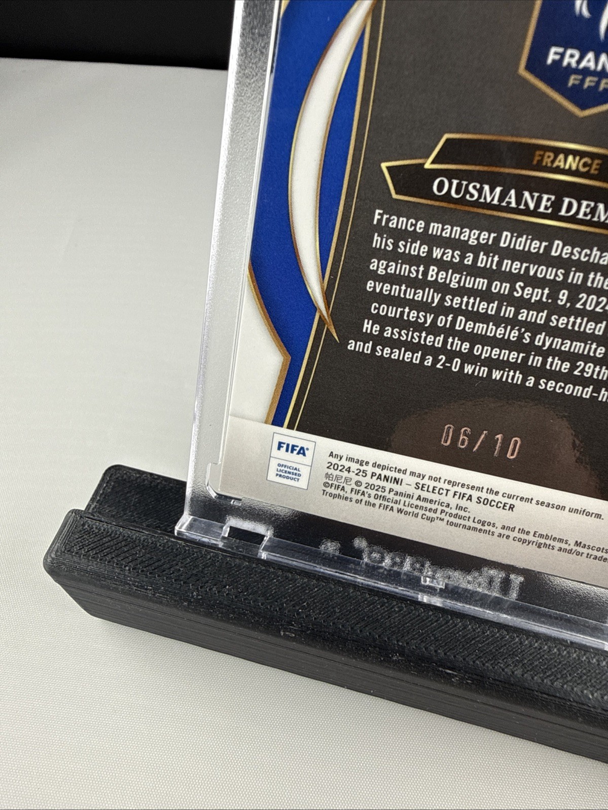 2024-25 Panini Select FIFA #70 Ousmane Dembele TRUE GOLD PRIZM #/10 France PSG view 10