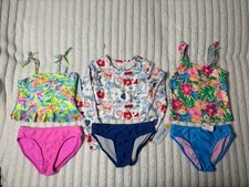 Art Class and Cat Jack 2pc Swimsuits Girls Size M 8 . Set Of 3. New