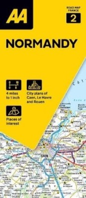 AA Road Map Normandy 9780749583897