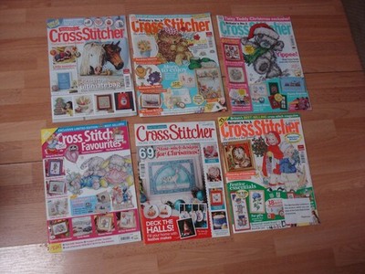 Cross Stitcher & Cross Stitch Favourites Magazines Lot of 6