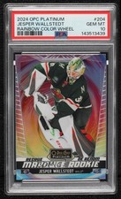 2024 O-Pee-Chee Platinum Rainbow Color Wheel Jesper Wallstedt PSA 10 GEM MT 1f31