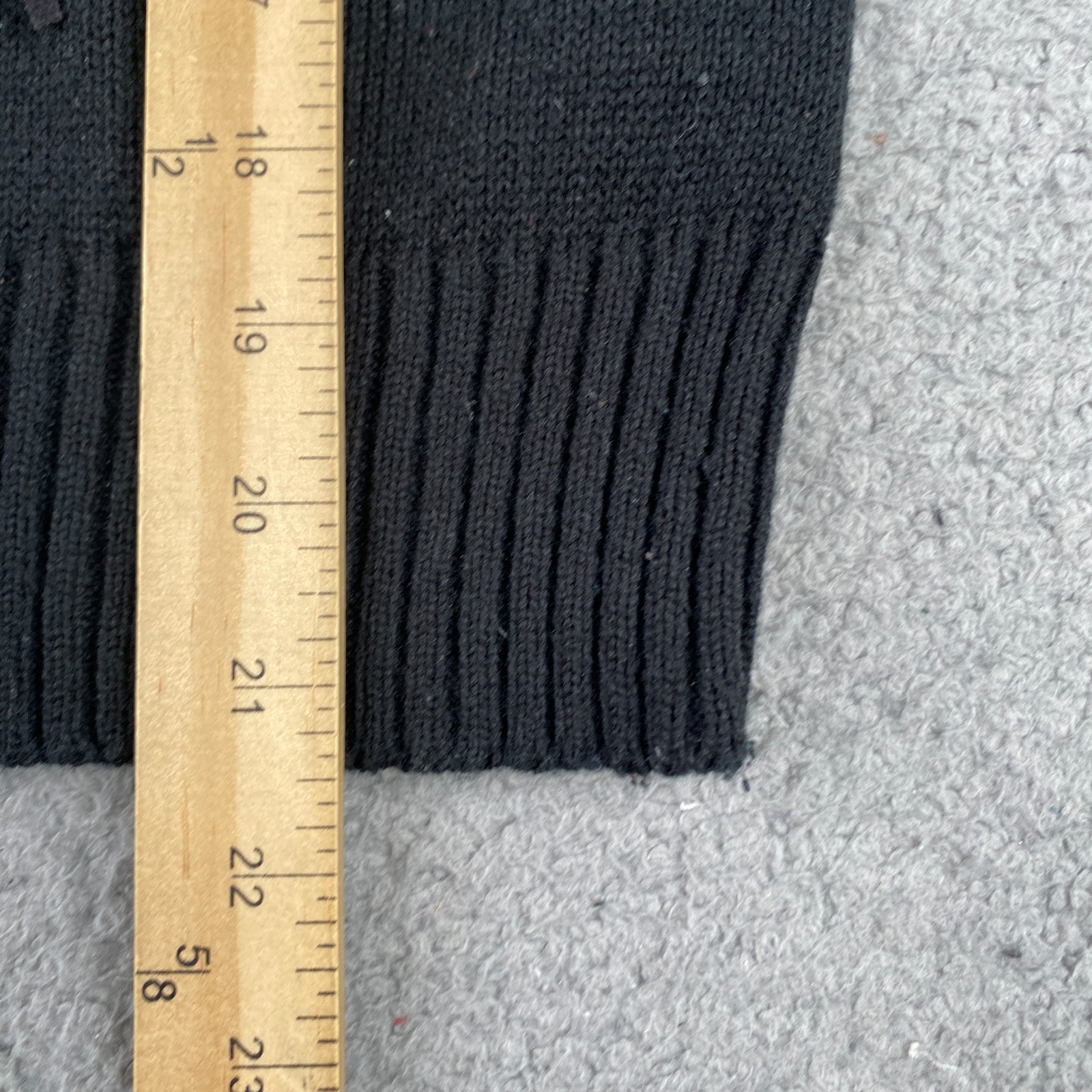 Vintage Miller Outerwear Western Sweater Womens Medium Black Acrylic Knit Fringe