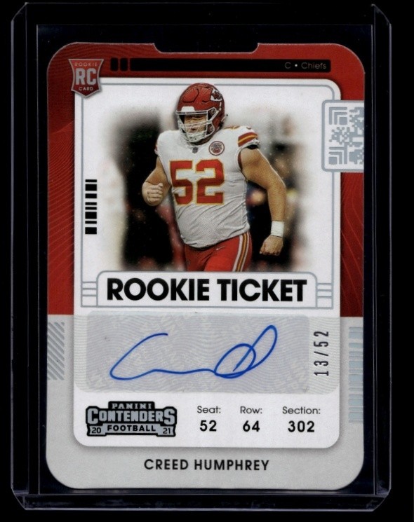 Creed Humphrey Panini Contenders #168 Autograph-Stub