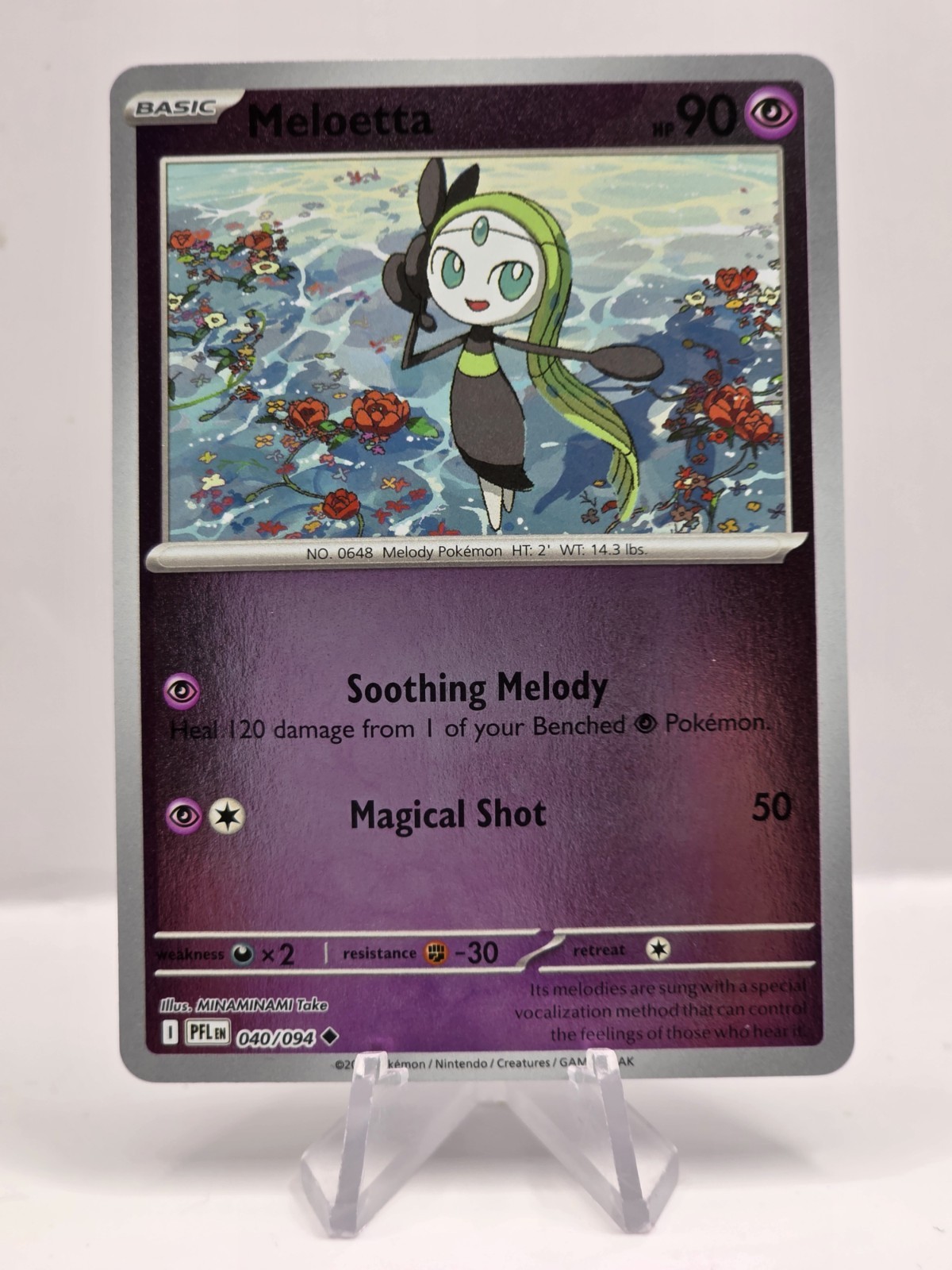 Meloetta 040/094 Me02: Phantasmal Flames Reverse Holo