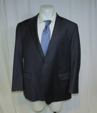 Suitsupply Vitale Barberis Super 110 Solid Navy Blue Two Button Suit Jacket 50R