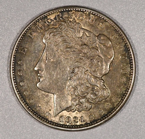 1921-D Morgan SILVER One-Dollar Coin, Extra Fine Condition