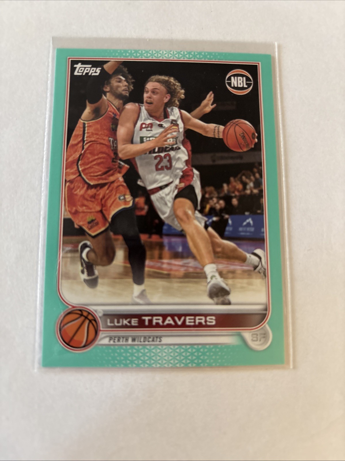 2022-23 Topps NBL National Basketball League - Luke Travers #67 Aqua /199 (RC)