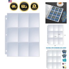 Trading Card Sleeves 36 Pack Protectors for Binders Baseball Cards Collection