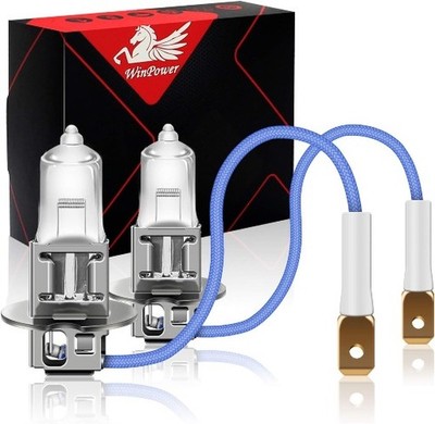 H3 Halogen Fog Light Bulb, Super Bright Warm White 55W 4300K Car High Size: H3