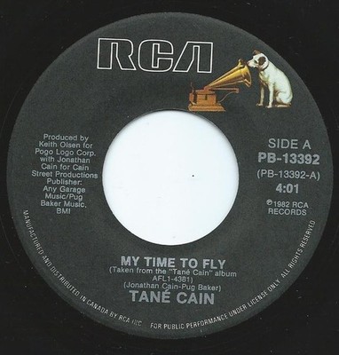Tane Cain - My Time To Fly / Suspicious Eyes - Used Vinyl Record 7 - G8100z