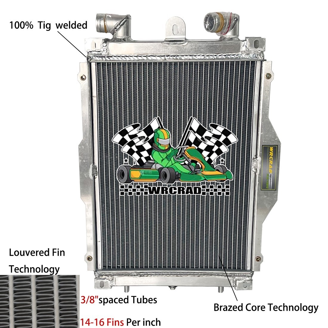 Right Side All Aluminum Radiator Fit Ferrari 355 F355 3.5L 1994-1999 1995 1996