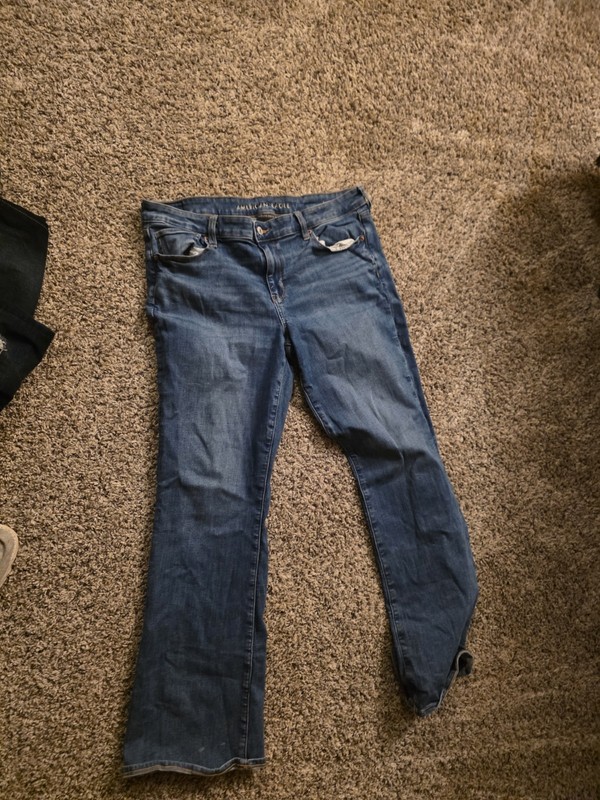 American Eagle Kick Boot Jeans Womens Size 16 Blue Next Level Stretch low rise