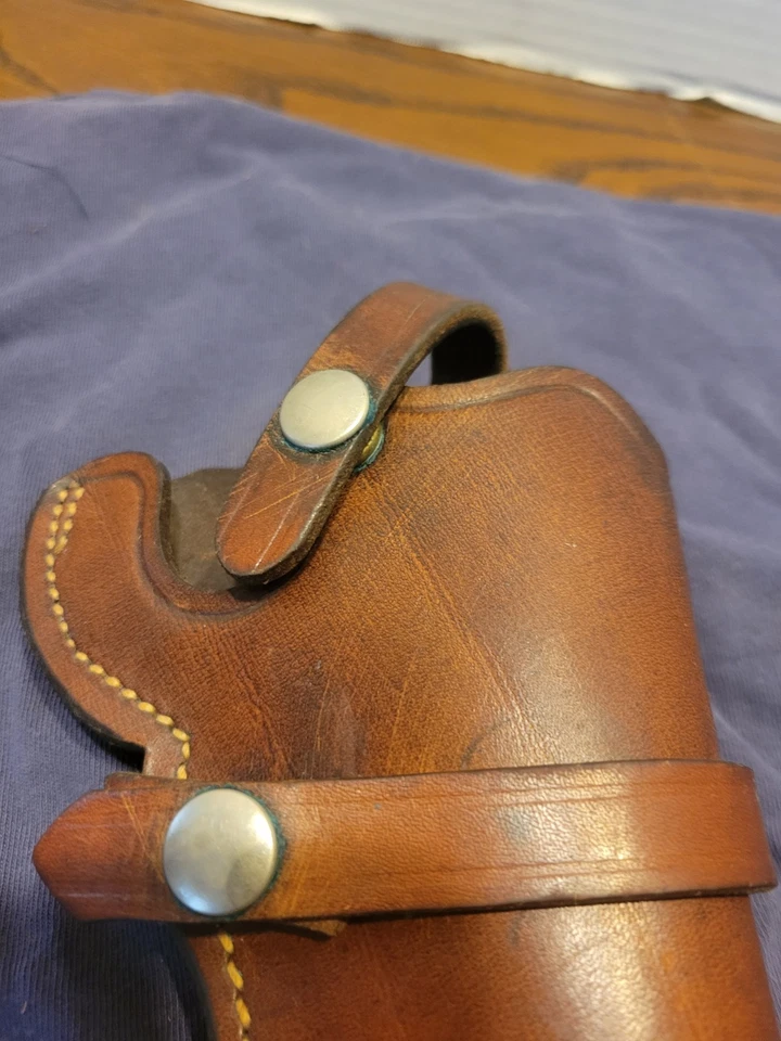 Револьверы Smith & Wesson модель 21-36 кожаная кобура для правой руки S&W с большой рамой - Изображение 2 из 4