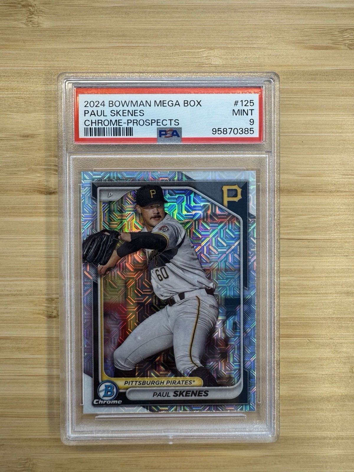 2024 Bowman Chrome Paul Skenes Mojo Mega Box Pittsburgh Pirates RC PSA 9