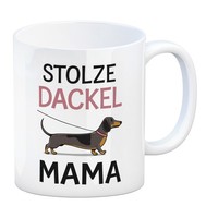 Stolze Dackel Mama Dackel An Der Leine Kaffeebecher