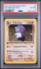 POKEMON POLIWRATH NEO DISCOVERY 1ST 9 HOLO RARE PSA 6 REGRADE INVEST on eBay