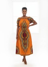 chinese dress ladies African Traditional Dresses for Women Plus Size Dashiki Print Clothes  Ankara Dress at Amazon Women's Clothing store main image 1