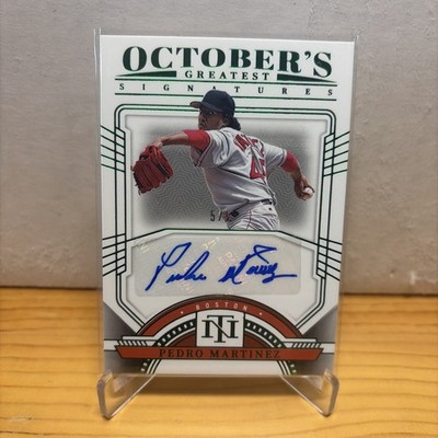 Pedro Martinez 2024 Panini National Treasures October’s Greatest AUTO GREEN /5